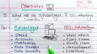 Advantages and Disadvantages of Computer  KeyPointsEducation [upl. by Nallid]