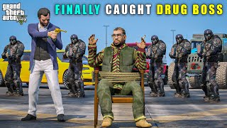 GTA 5  FINALLY MICHAEL CAUGHT DRUG BOSS  BB GAMING [upl. by Olympe]