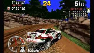 Sega Rally Championship Sega Saturn [upl. by Holzman197]