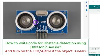 Ultrasonic sensor HCSR04 with ESP8266 code amp circuit explained  Obstacle Detection LEDBuzzer [upl. by Nila]