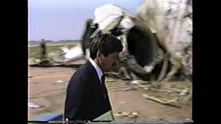 Footage McDonnell Douglas DC10 Flight 232 of United Airlines after crash in Sioux City  July 1989 [upl. by Savill]