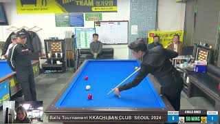 Thịnh kent thi đấu giải 4 Balls Tournament KKACHI SAN CLUB SEOUL 2024  50 minutes game TAE KYUNG [upl. by Aloivaf453]