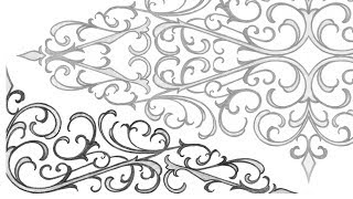 Scrollwork Flourishes and Florals Drawing with Pencils [upl. by Elegna]