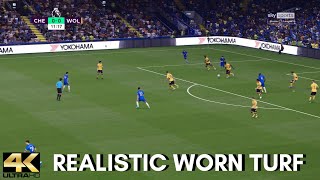 4K eFootball PES 2021 VirtuaRED V41  Realistic Worn Turf  Chelsea vs Wolverhampton [upl. by Polard613]