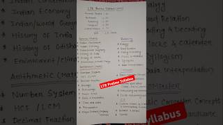 LTR syllabus ossc highschoolteacher ltr2024 [upl. by Harehs]