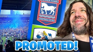 Ipswich win PROMOTION Ipswich 20 Huddersfield VLOG [upl. by Secnarf]