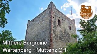 Mittlere Wartenberg Burgruine  Muttenz CH  Castle Switzerland  Chateau [upl. by Osi]