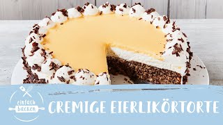 Eierlikör Nuss Torte  Ostertorte I einfaches Rezept I Einfach Backen [upl. by Mahau]