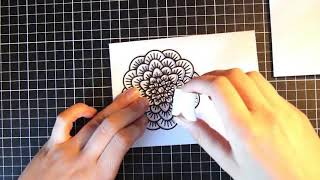 Doily Card  Cardmaking [upl. by Yanaj]