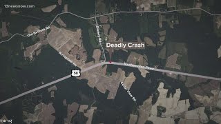 Route 58 tractortrailer crash in Southampton County leads to a fatality [upl. by Buschi]