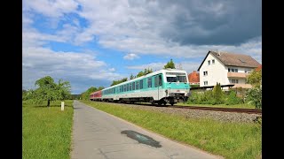 DB Westfrankenbahn 628 673 Maria  628 xxx in Obernburg am Main auf dem Weg nach Crailsheim [upl. by Aehcim233]