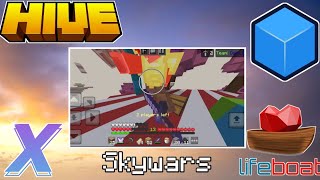 Winning skywars on every featured serverMCPE [upl. by Peacock]