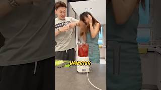 She Pranks Her Brother By Dropping His Hamster In The Mixer shortsvideo [upl. by Nurat]