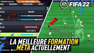 TUTO FIFA 22  La MEILLEURE FORMATION DU MOMENT  TACTIQUES PERSO  412122 META UPDATE [upl. by Devan]