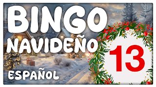 90 Bolas Juego de Bingo Navideño  13 [upl. by Cerell409]