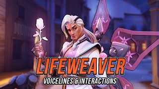 Lifeweaver VoiceLines amp Interactions  Overwatch 2 Season 4 [upl. by Adlitam]