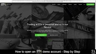 How to Open an ETX Capital Demo Account  A Step By Step Guide for Beginners 🔎 [upl. by Nemrac]