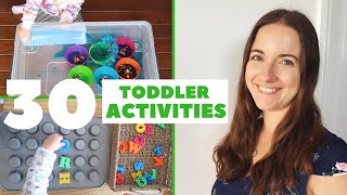 30 TODDLER ACTIVITIES AT HOME  HOW TO ENTERTAIN A 23 YEAR OLD  LOVE HAPPY ALI [upl. by Loos]