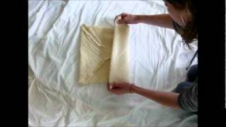 Cloth Diapering a Newborn with a Muslin Flat [upl. by Aiciruam]