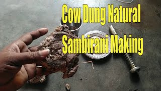 Cow Dung Cake Natural Sambrani Making at Home  Villagefood [upl. by Romeu]