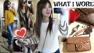 🍁 7 OUTFITS I WORE 🍁 WITH NEW BAGS 👜  CHARIS  LVlover CC❤️ [upl. by Amle]