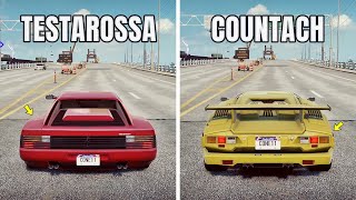 NFS Heat TESTAROSSA VS COUNTACH WHICH IS FASTEST [upl. by Perrie]