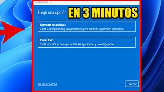 como PONER mi PC de FABRICA WINDOWS 11 [upl. by Philbert]