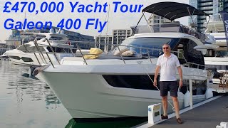 £470000 Yacht Tour  Galeon 400 Fly [upl. by Ahab238]