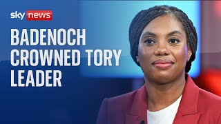 This is the most enormous honour Kemi Badenoch wins Tory leadership race [upl. by Ettennek]