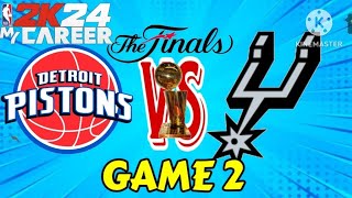 NBA 2K24 MY CAREER THE FINALS  DETROIT VS SPURS [upl. by Sylvia75]