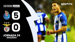 Resumo FC Porto 50 Benfica  Liga Portugal Betclic  sport tv [upl. by Winne]