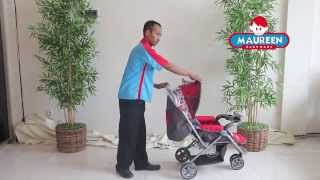 CARA MENGGUNAKAN STROLLER Pliko Boston BS 338 [upl. by Benisch434]