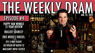 Pappy 15 Bourbon Review amp Bulleit Sourcing  THE WEEKLY DRAM  Ep 4 [upl. by Aimaj]