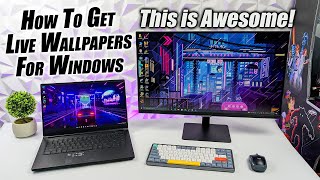 Amazing Animated Desktop Wallpapers Use Live Wallpapers With Windows 11 Or 10 [upl. by Noruq565]