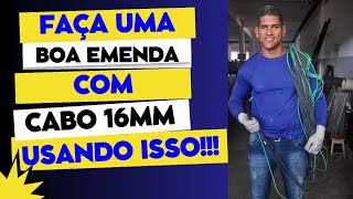 Como emendar um cabo 16mm rigido ou flexível FlavioEletrica [upl. by Scevour125]