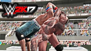 WWE 2K17  Randy Orton vs John Cena Falls Count Anywhere Match  WWE Wrestlemania 31 Daytime XB1PS4 [upl. by Amarillas]