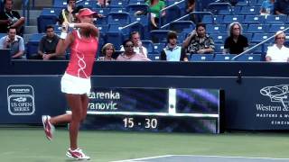 Ivanovic versus Azarenka Tennis Highlights [upl. by Nielson]