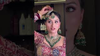 Bridal makeup for Indian bride  Bride makeup look 🥰 shorts viralvideo makeup p [upl. by Brannon]