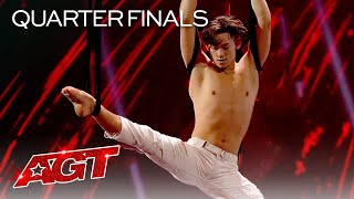 Aidan Bryant Performs Unbelievable Aerial  Americas Got Talent 2021 [upl. by Omolhs]