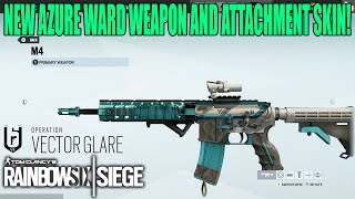 Azure Ward Weapon and Attachment Skin  Rainbow Six Siege [upl. by Wolfie807]