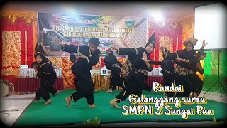 Penampilan Randai SMPN 3 Sungai Pua KabAgam Galanggang Surau Giriang Giriang [upl. by Entruoc]