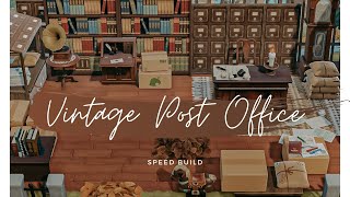 Vintage Post Office Speed Build  Animal Crossing New Horizons ACNH [upl. by Landers2]