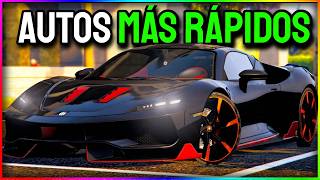 TOP 10 AUTOS MAS RAPIDOS DE GTA 5 ONLINE [upl. by Lau]