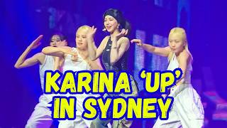 UP  KARINA 카리나 in Sydney  4K FANCAM  aespa LIVE TOUR – SYNK  PARALLEL LINE  31 Aug 2024 [upl. by Edrea]