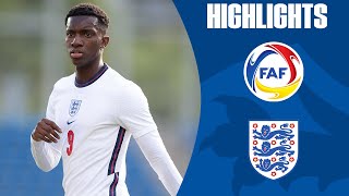 Nketiah Equals Goal Record As Young Lions Draw  Andorra U21 33 England U21  Official Highlights [upl. by Trista]