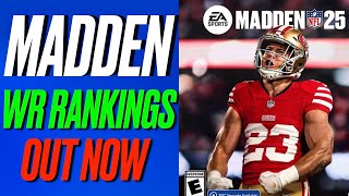 BREAKING MADDEN 25 Wide Receiver Rankings Just Released [upl. by Raina]