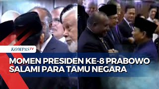 Presiden Prabowo Ditemani Wapres Gibran Salami Para Tamu Negara yang Hadir di Pelantikan [upl. by Neirual]