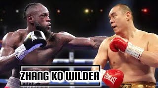 Deontay Wilder vs Zhilei Zhang Boxing Fight [upl. by Ramos117]