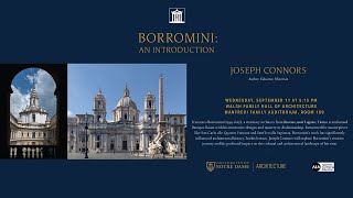 A Lecture by Joseph Connors Borromini An Introduction [upl. by Olia]