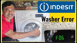 Indesit Washer Error F06 Quick Resolution Guide [upl. by Fredek]